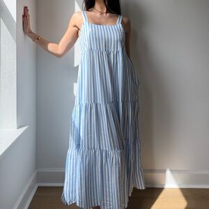 NWT The Drop Striped Maxi Dress